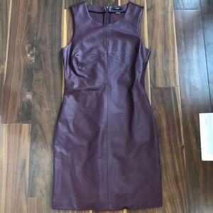 NWT burgundy pleather dress
